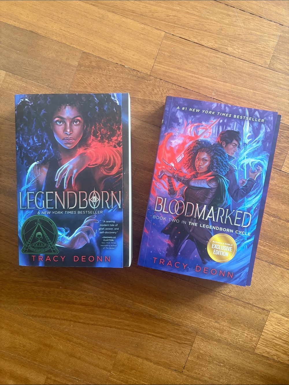 Tracy Deonn Legendborn & Bloodmarked Paperback Set - Blue, Red, Purple Covers